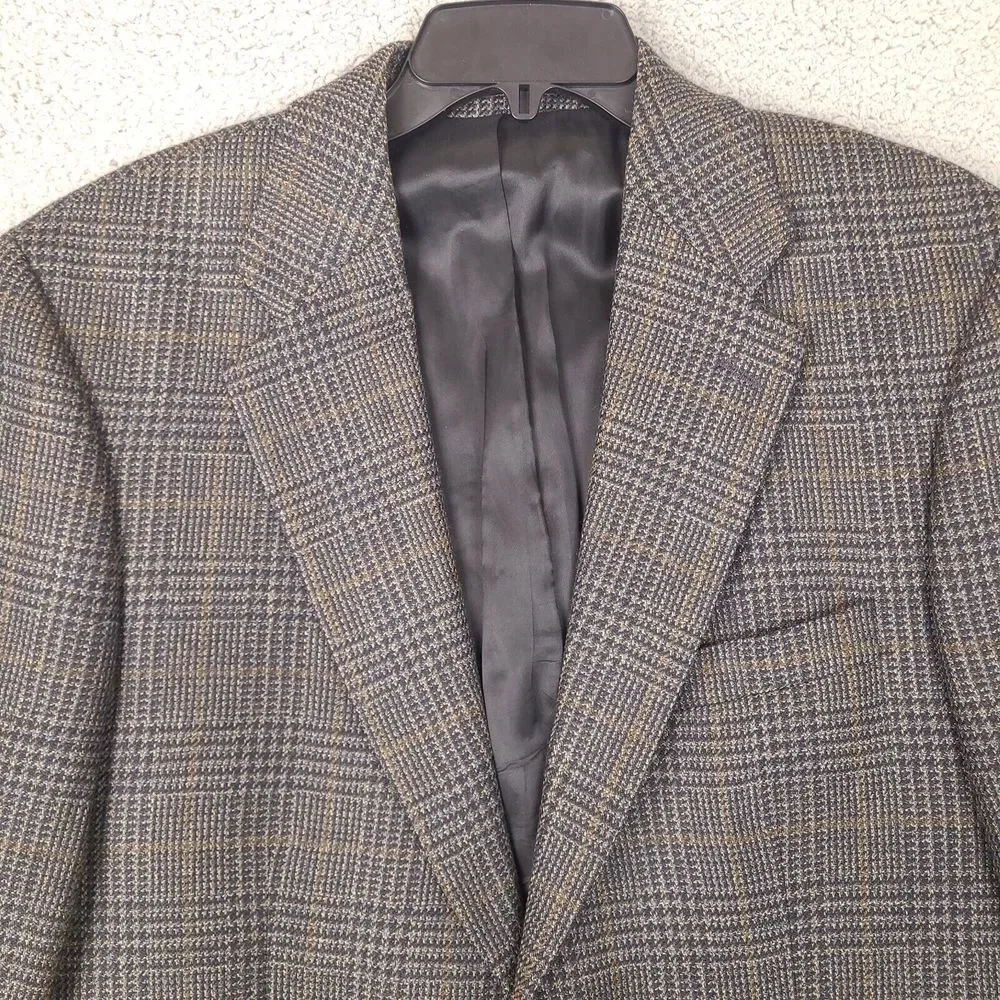 CHAPS Ralph Lauren Blazer‎ Mens 41R Multicolor Plaid Wool For Rogers Mens Store